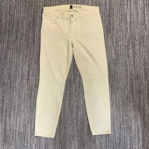 Gap Legging Skimmer‎ Cheville Pants Butter Yellow Womens Size 12R Spring Preppy